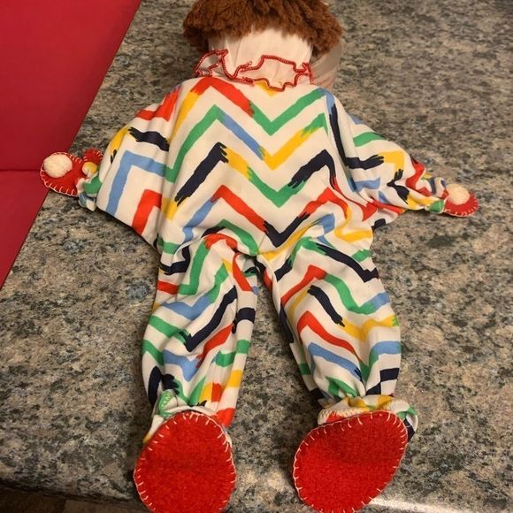 🤡 • VINTAGE RARE • UNIQUE • 1950s • clown doll puppet • wood body • 🤡 - Picture 5 of 9